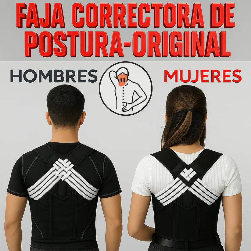 FAJA CORRECTOR DE POSTURA ORIGINAL 2 EN 1