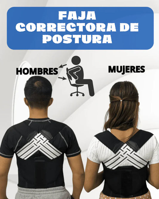 FAJA CORRECTOR DE POSTURA ORIGINAL 2 EN 1